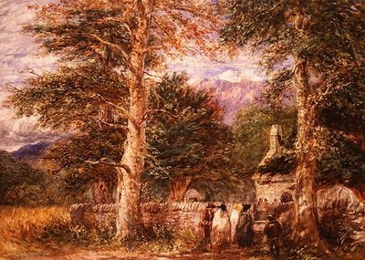 Iglesia de Bettws-y-Coed, Gales del Norte de David Cox