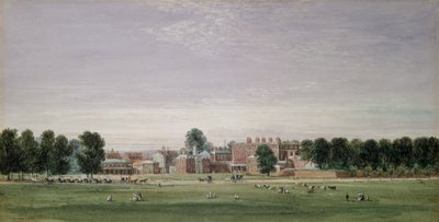 Casa de Buckingham desde el Green Park, 1825 de David Cox