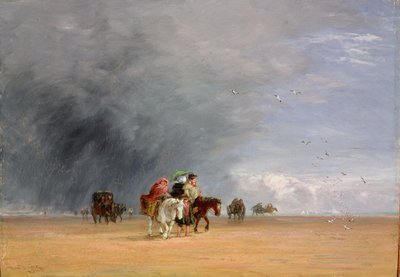 Cruzando las arenas, 1848 de David Cox