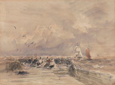 Muelle de Dieppe, Stiff Breeze de David Cox