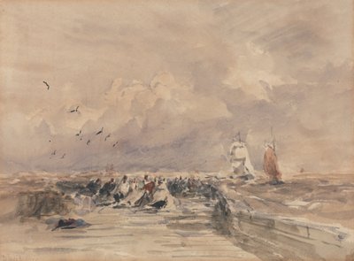Muelle de Dieppe, Stiff Breeze de David Cox