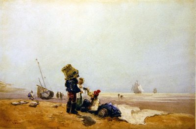 Pescadores en la orilla de David Cox