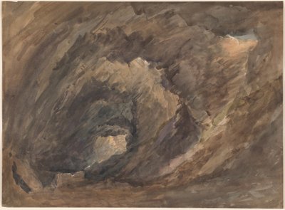 Interior de una Gruta de David Cox