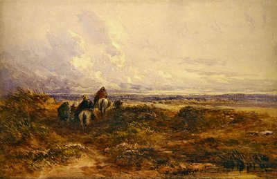 Gitanos cruzando un páramo de David Cox