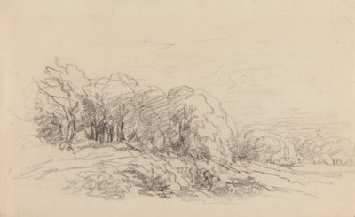 Paisaje con árboles de David Cox