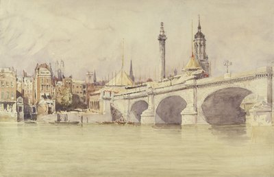Puente de Londres, 1831 de David Cox