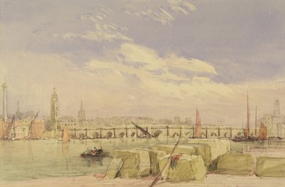 Puente de Londres, c.1828-30 de David Cox