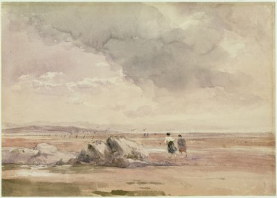 En las Arenas de Lancaster, Marea Baja, c.1840-47 de David Cox