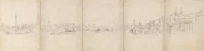 Panorama del Viejo Puente de Londres de David Cox