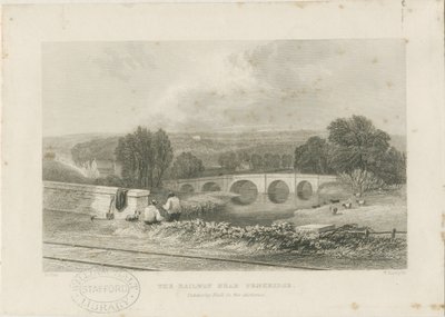 Penkridge Town - Ferrocarril y Puente Bull de David Cox