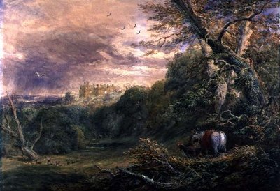 Parque Powys, Montgomeryshire, c.1837 de David Cox