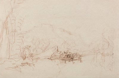 Escena del río de David Cox