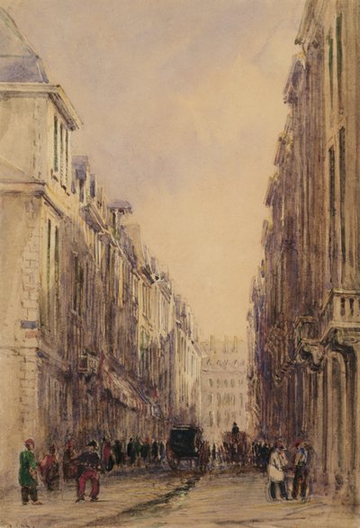 Rue Vivienne, París de David Cox