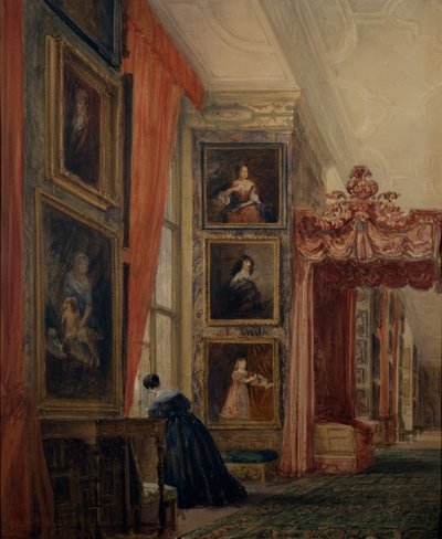 La Galería Larga en Hardwick de David Cox
