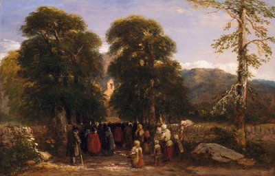 El funeral galés, 1848 de David Cox
