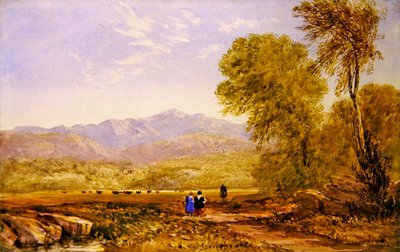 Vista de Snowdon, Capel Curig de David Cox