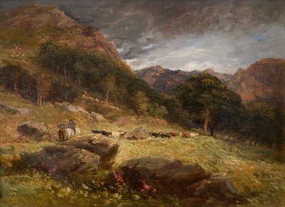 Conduciendo Ganado, 1849 de David Cox the elder