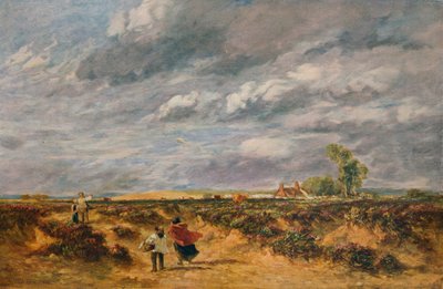 Volando la cometa, un día ventoso, 1851 de David Cox the elder