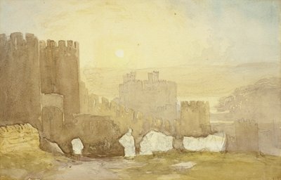 Amanecer, Castillo de Conway de David Cox the elder
