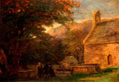 La iglesia, Bettws-y-Coed, 1844-1856 de David Cox the elder