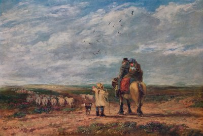 El cruce de caminos, 1850 de David Cox the elder