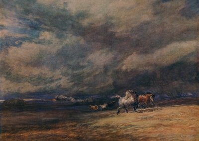 El tren nocturno, 1849 de David Cox the elder