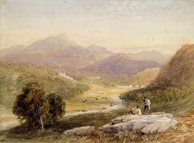 El Valle de Ffestiniog, Merionethshire, siglo XIX de David Cox the elder