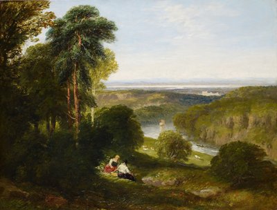 El Wyndcliffe, Río Wye, 1842 de David Cox the elder