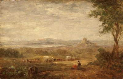 Vista cerca de Lancaster, c. 1810 de David Cox the elder