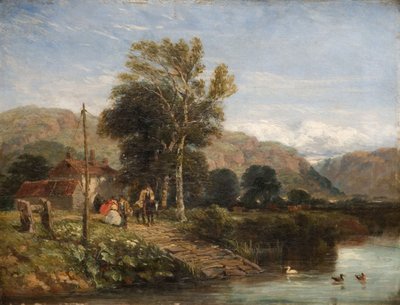 Esperando el ferry, 1845 de David Cox the elder