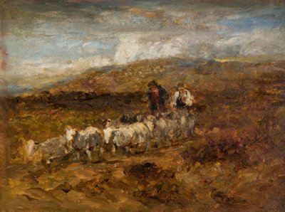 Pastores galeses de David Cox the elder