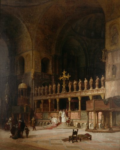 Interior de San Marcos, Venecia, 1869 de David Dalhoff Neal