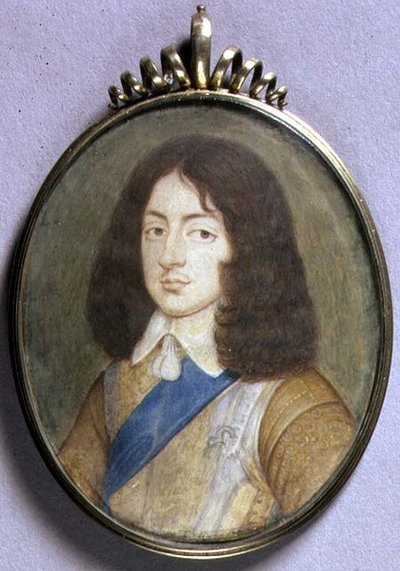 Retrato en Miniatura de Carlos II de David Des Granges