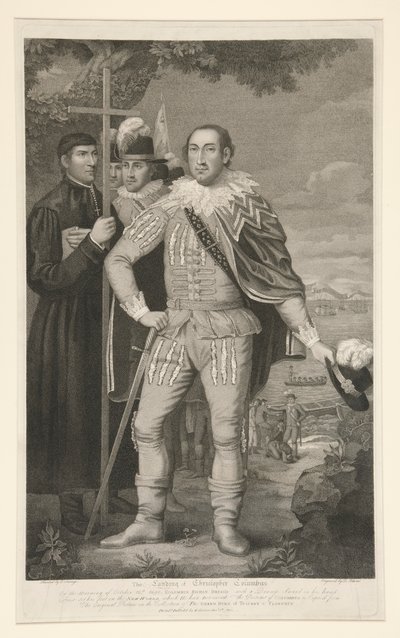 El Desembarco de Cristóbal Colón de David Edwin