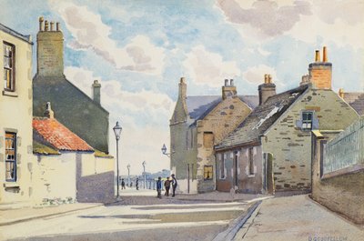 Ambrose Street, Broughty Ferry, siglo XX (acuarela) de David Goodfellow