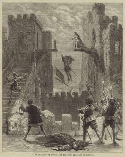 Amy Robsart en el Teatro Drury-Lane, el Destino de Varney de David Henry Friston