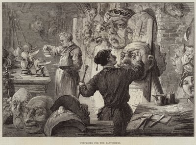 Preparándose para las Pantomimas de David Henry Friston