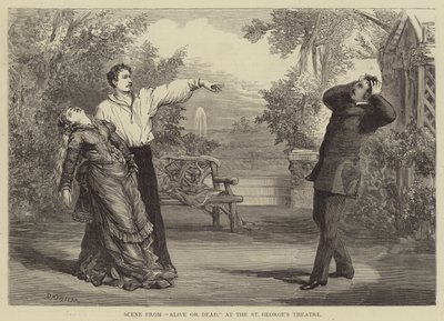 Escena de Vivo o Muerto, en el Teatro St George de David Henry Friston