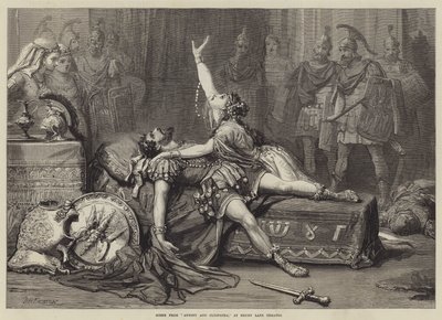 Escena de Antonio y Cleopatra, en el Teatro Drury Lane de David Henry Friston