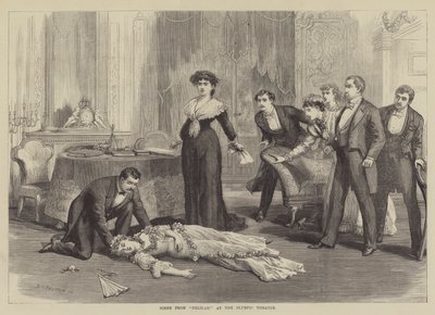 Escena de Dalila en el Teatro Olímpico de David Henry Friston