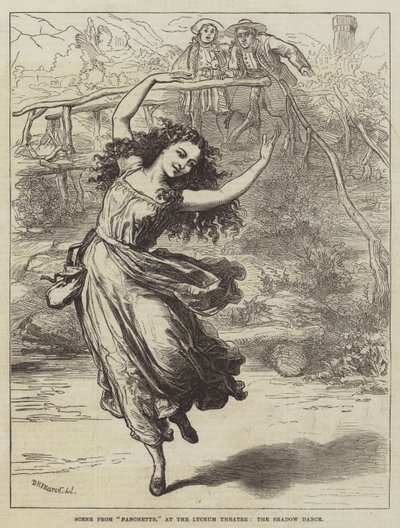 Escena de Fanchette, en el Teatro Lyceum, el Baile de las Sombras de David Henry Friston