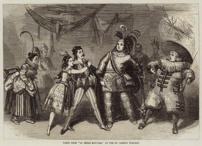 Escena de La Belle Sauvage, en el Teatro St James de David Henry Friston