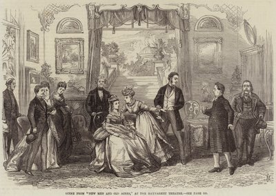 Escena de Nuevos hombres y viejas tierras, en el Teatro Haymarket de David Henry Friston