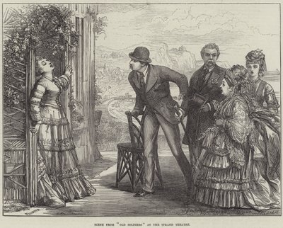 Escena de Viejos Soldados en el Teatro Strand de David Henry Friston