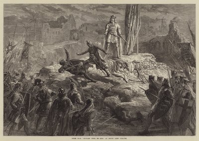 Escena de Ricardo Corazón de León, en el Teatro Drury Lane de David Henry Friston