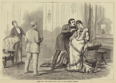 Escena de El gran caso de divorcio, en el Teatro Criterion de David Henry Friston