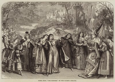 Escena de La Princesa, en el Teatro Olímpico de David Henry Friston