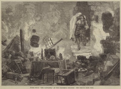 Escena de The Rapparee, en el Teatro Princess, el Rescate del Fuego de David Henry Friston