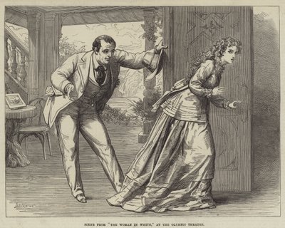Escena de La Mujer de Blanco, en el Teatro Olímpico de David Henry Friston