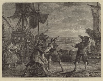 Escena de la ópera de Wagner El holandés errante, en el Teatro Lyceum de David Henry Friston